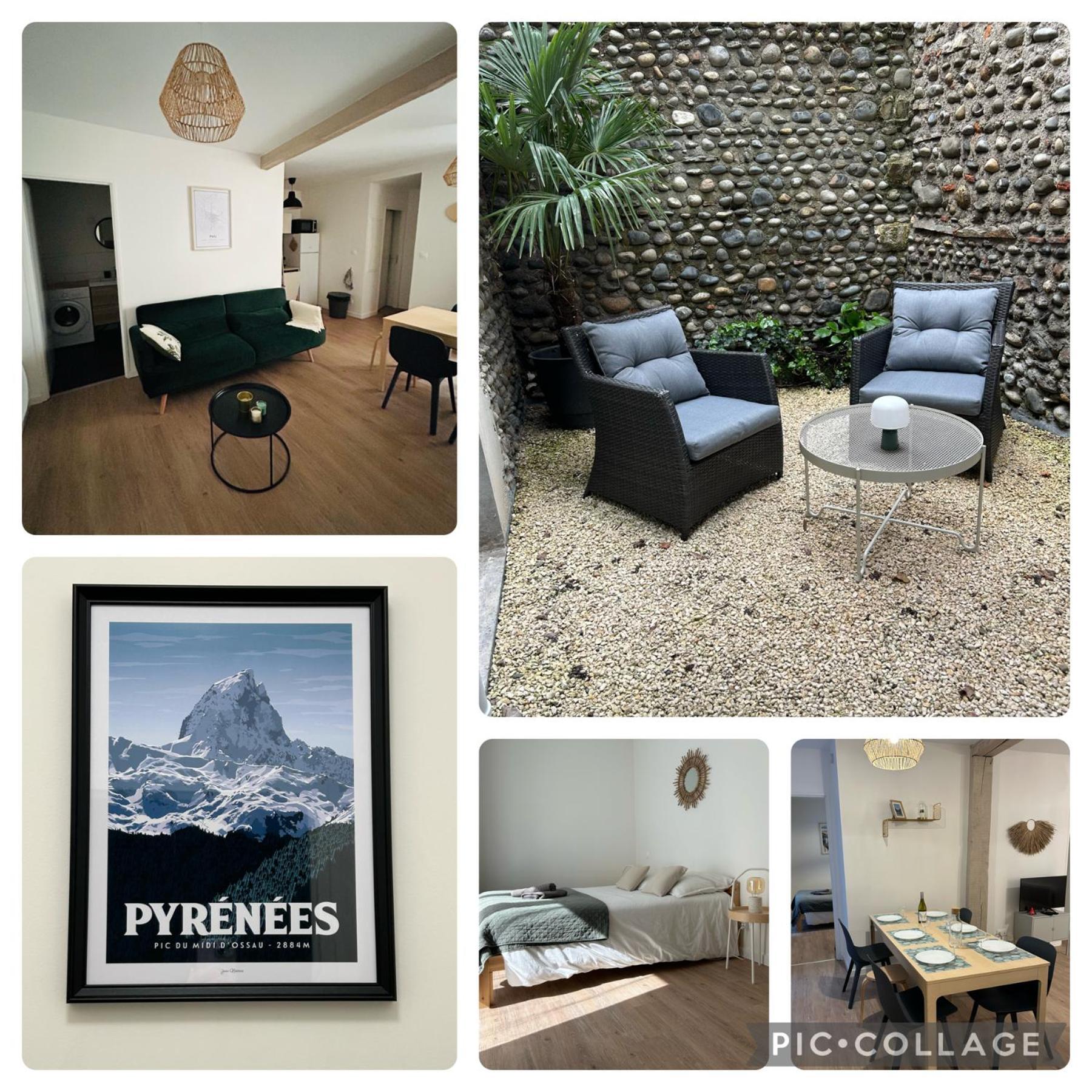 Le Patio : Appartement Chic 3 Chambres Au Coeur De Pau Eksteriør billede